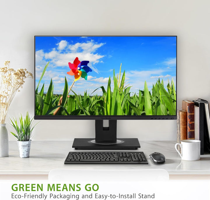 Viewsonic VG2748A-2 68,6 cm (27 Zoll) Büro Monitor (Full-HD, IPS-Panel, HDMI, DP, USB 3.0 Hub, Höhen