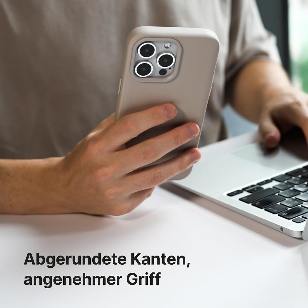 RhinoShield SolidSuit Hülle für iPhone 15 Pro | Fallschutz nach Militärstandard, klassisches Design,