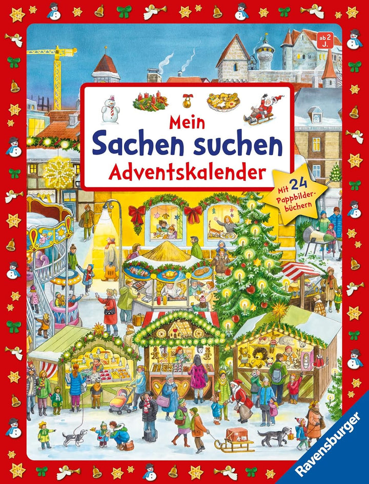 Mein Sachen suchen Adventskalender: Mit 24 Pappbilderbüchern, Kalender