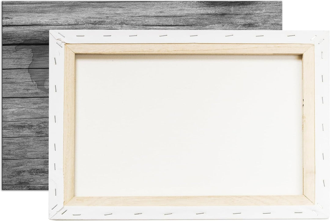 deyoli ganze Weltkarte Effekt: Schwarz/Weiss Format: 100x70 als Leinwandbild, Motiv fertig gerahmt a