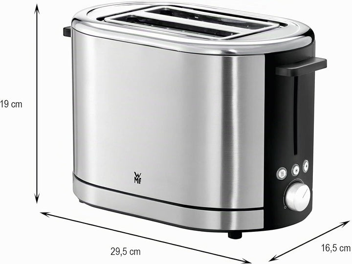 WMF Lono Toaster Edelstahl, Doppelschlitz Toaster mit Brötchenaufsatz, 2 Scheiben &amp; Stelio Wasserkoc
