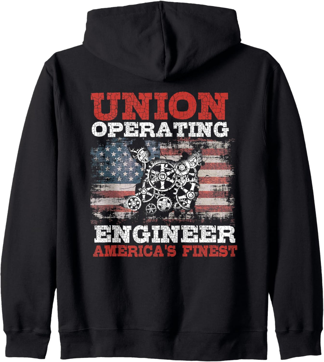 Betriebsingenieure entwerfen auf der Rückseite der Kleidung Kapuzenjacke