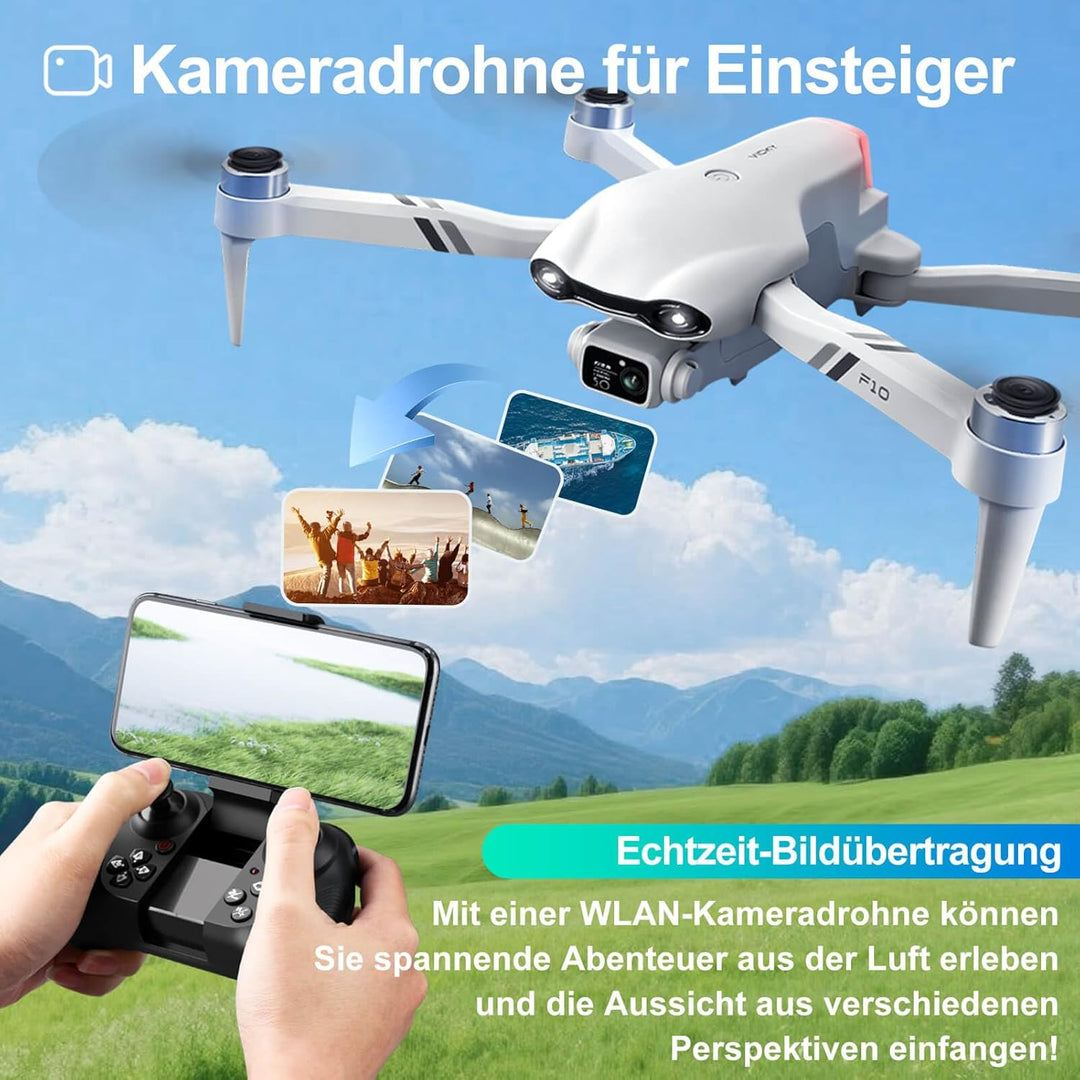 Jiakora Drohne mit Kamera für Kinder und Erwachsene, WiFi FPV Bürstenlosem Motor RC Drohne, Quadcopt
