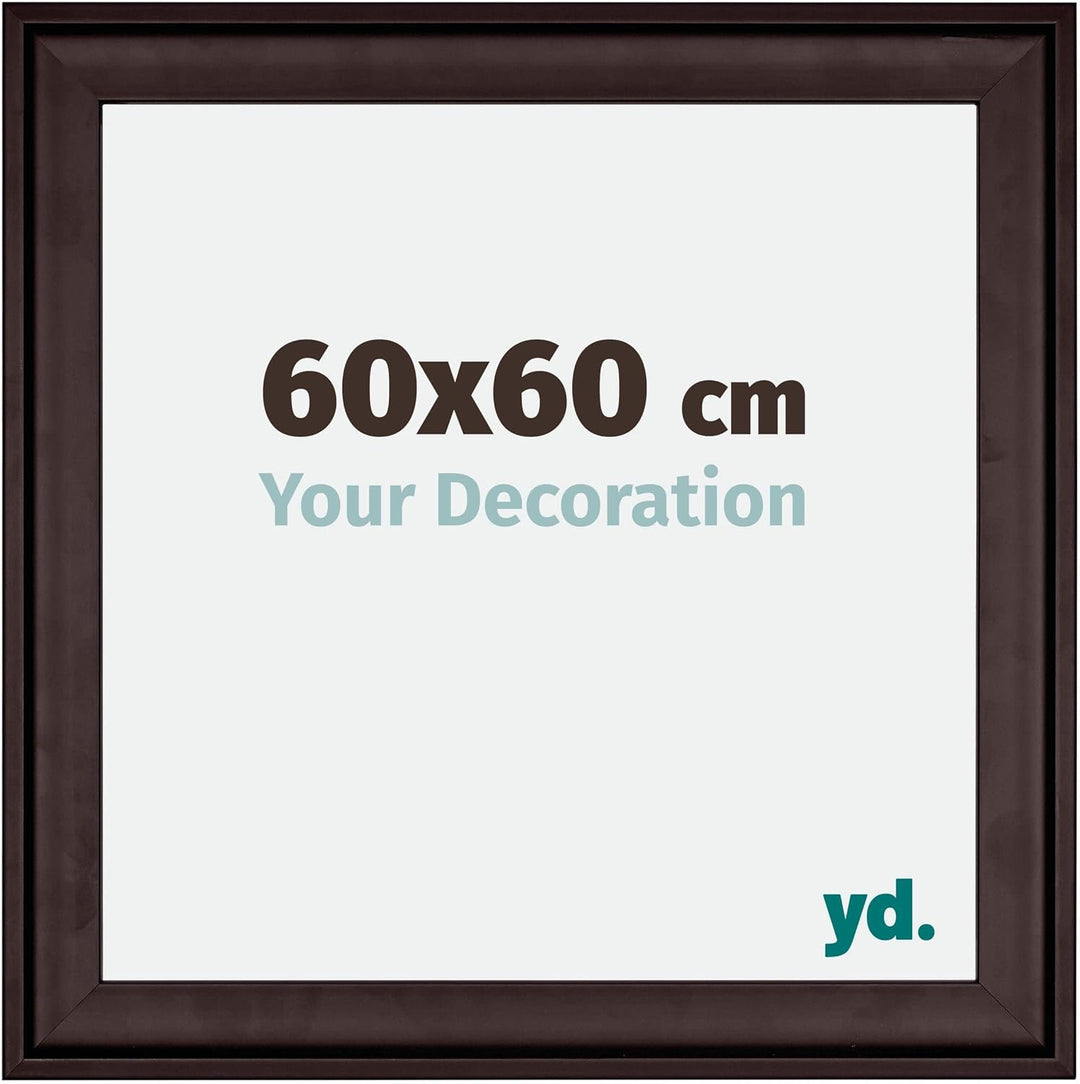 yd. Your Decoration - Bilderrahmen 60x60 cm - Bilderrahmen aus Holz mit Acrylglas - Antireflex - Aus
