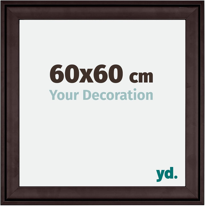 yd. Your Decoration - Bilderrahmen 60x60 cm - Bilderrahmen aus Holz mit Acrylglas - Antireflex - Aus
