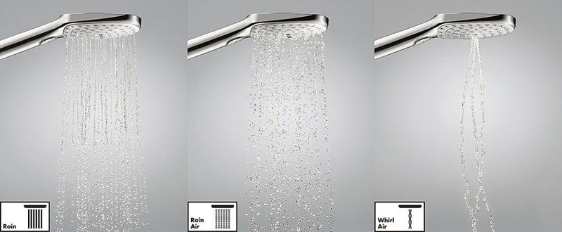 hansgrohe Raindance Select E 120 Thermostatset 0,90m, 3 Strahlarten, Chrom 0,90m Set Chrom, 0,90m Se