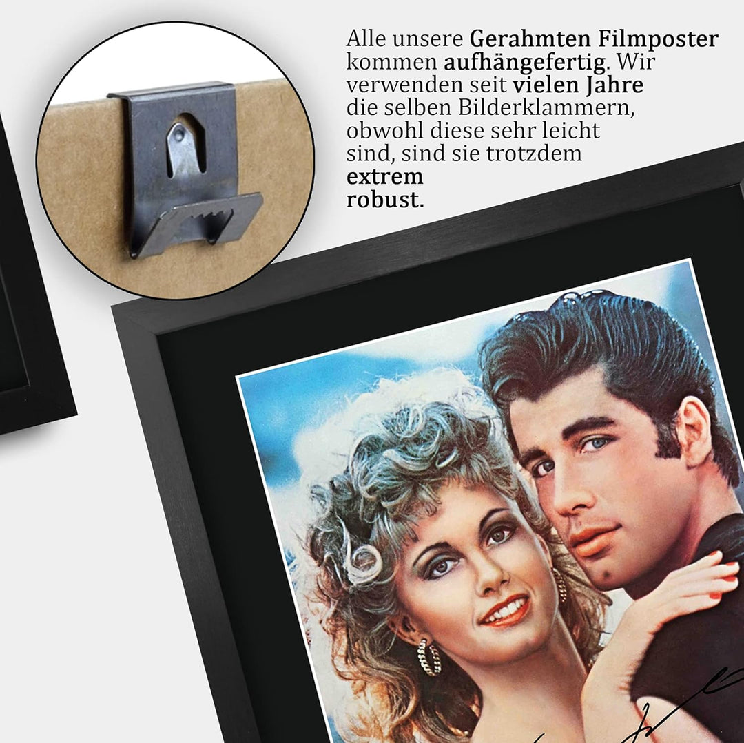 HWC Trading Grease A3 Gerahmte Signiert Gedruckt Autogramme Bild Druck-Fotoanzeige Geschenk Für Oliv