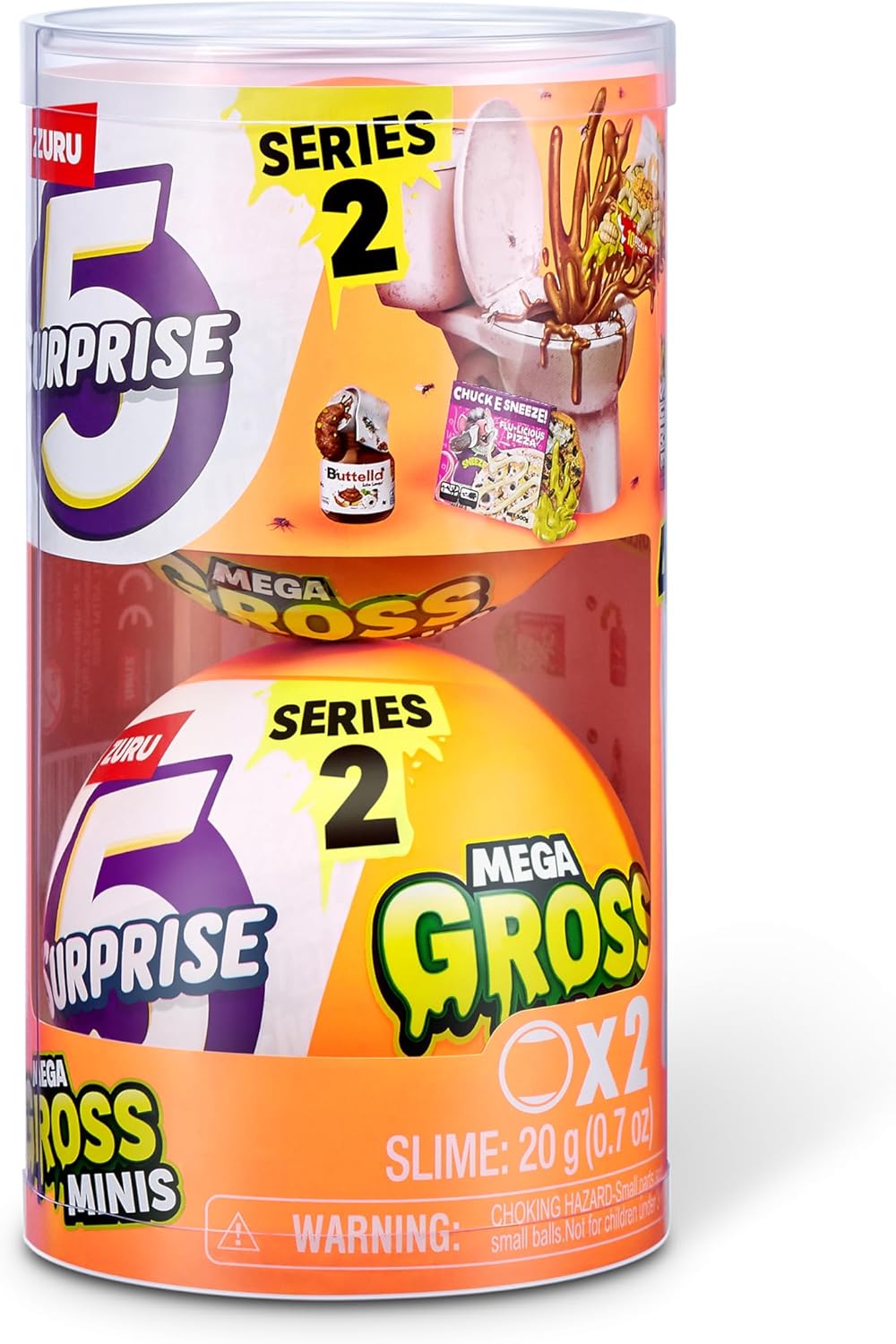 5 Surprise 77568 Kapsel Brutto Mega Gross Minis Serie 2 von ZURU, 2 Capsules Series 2 2 Capsules, Se