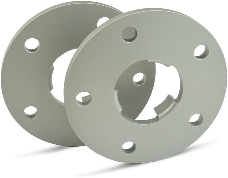 SCC Spurverbreiterung 12424E - silber eloxiert - LK: 130/5 NLB: 71,6 - 10mm - 2 Stück 10mm Silber, 1
