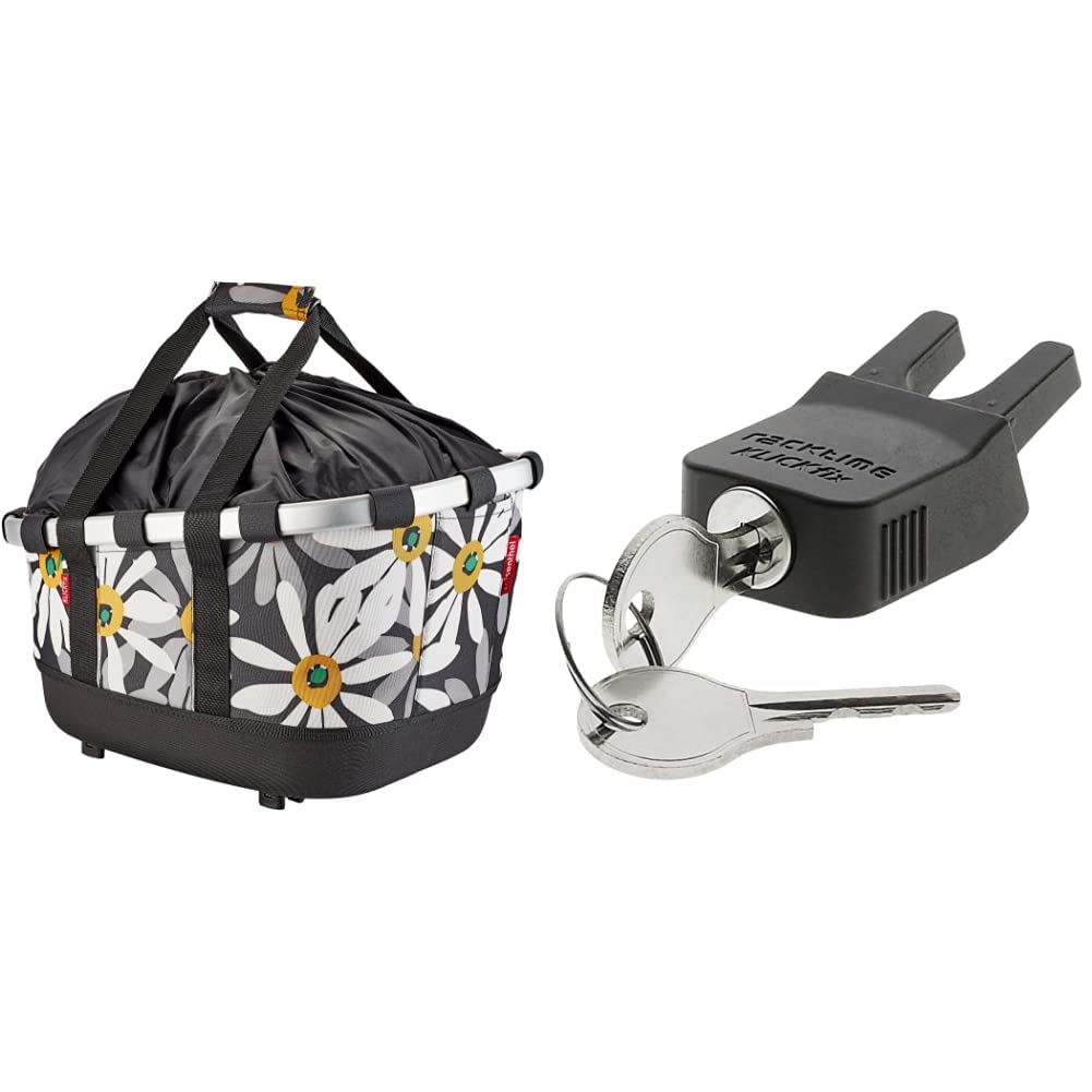 KLICKfix Bikebasket GT, Margarite Bundle mit Steckschloss, Bundle mit Steckschloss