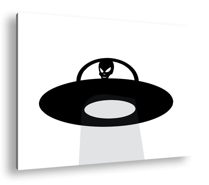 deyoli Entführung von Aliens Format: 80x60 als Leinwandbild, Motiv fertig gerahmt auf Echtholzrahmen