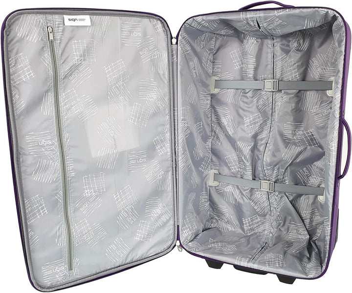 SIGN Reisekoffer 4er Set oder M/L/XL/XXL Stoffkoffer (Lila, L) Lila L, Lila L
