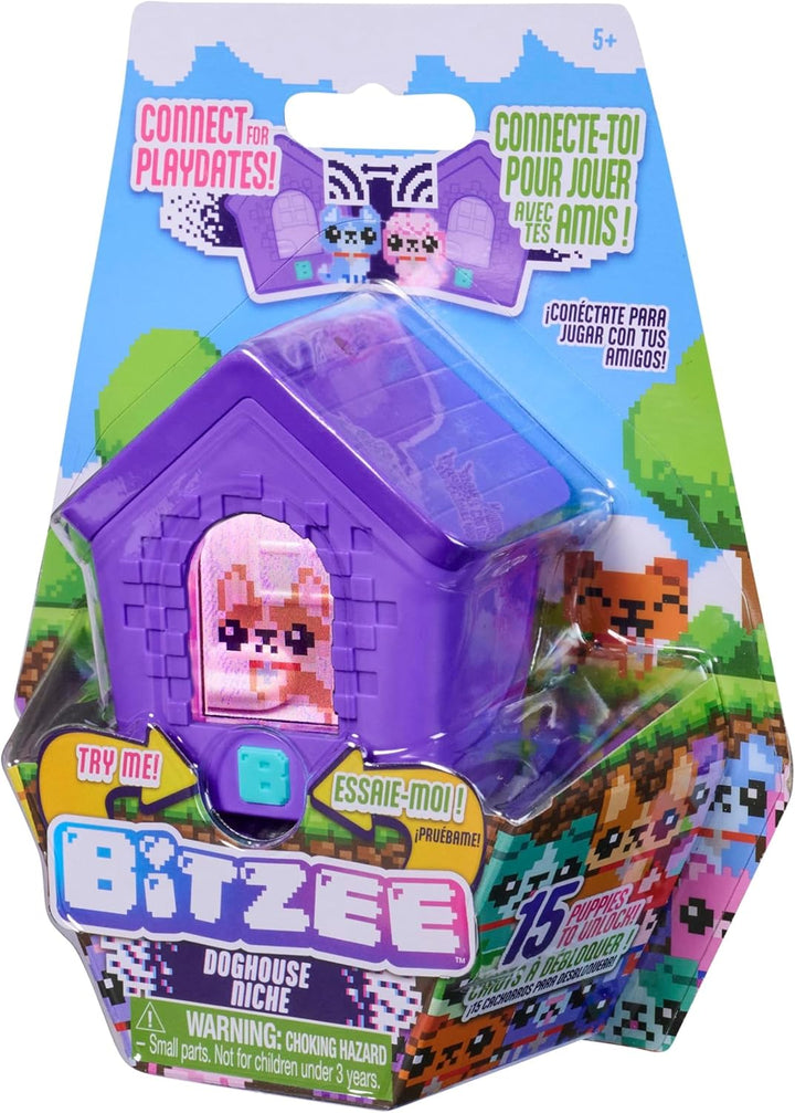 Bitzee - Doghouse, 15 Digitale Welpen zum Anfassen, Interaktives Spielzeug mit 15 Hunden, die auf Be
