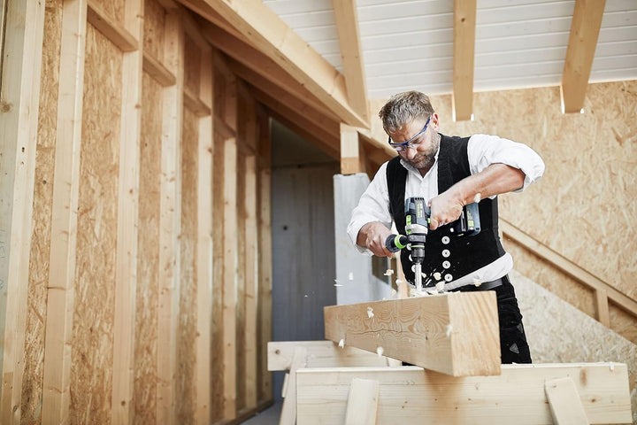 Festool Akku-Schlagbohrschrauber TPC 18/4 5,2/4,0 I-Set QUADRIVE (mit Akkupacks, Schnellladegerät, W