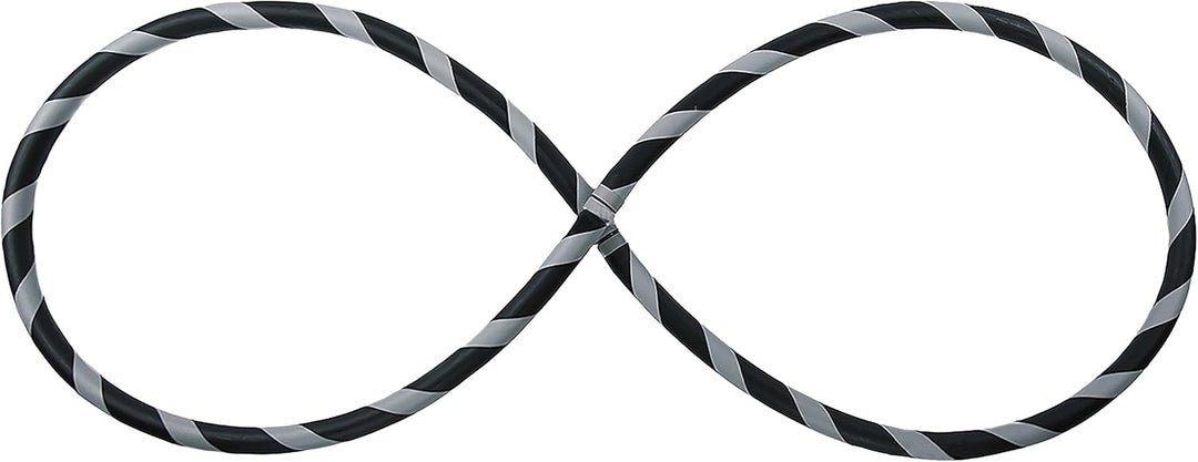 Faltbarer Anfänger Hula Hoop Reifen, Ø90/95/100/105cm Ø100cm Grau, Ø100cm Grau
