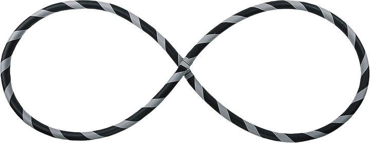 Faltbarer Anfänger Hula Hoop Reifen, Ø90/95/100/105cm Ø100cm Grau, Ø100cm Grau