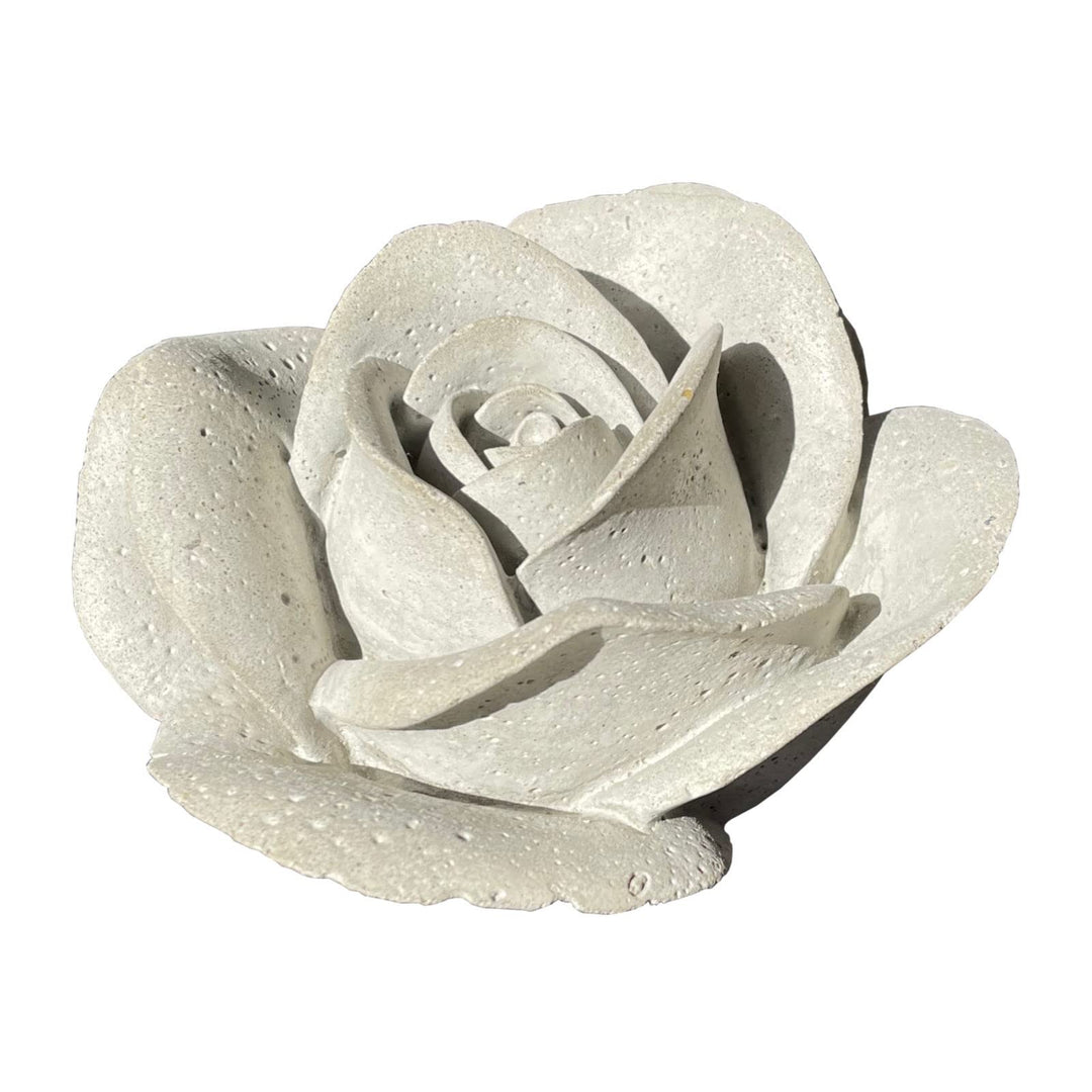 ZGM Betonfigur Rose ROSA - handgefertigte Dekoration für Garten und Haus