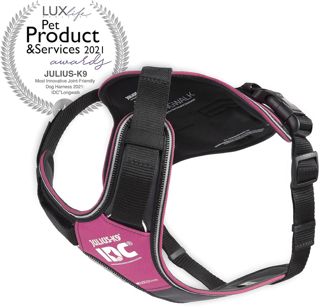 IDC Longwalk Geschirr, Rosa-Grau, Grösse: XL Rosa-Grau XL, Rosa-Grau XL