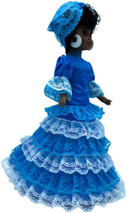 Religiosa Santera Göttin Yemaya Kleid, Blau, für Puppen-Kollektion Sintra, Simona, Mari's, Pepa's od