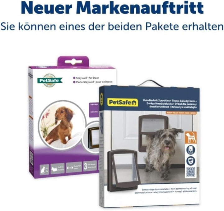PetSafe Staywell Haustiertüre Original mit 2 Verschlussoptionen, Grösse S, Für Haustiere bis zu 7 kg