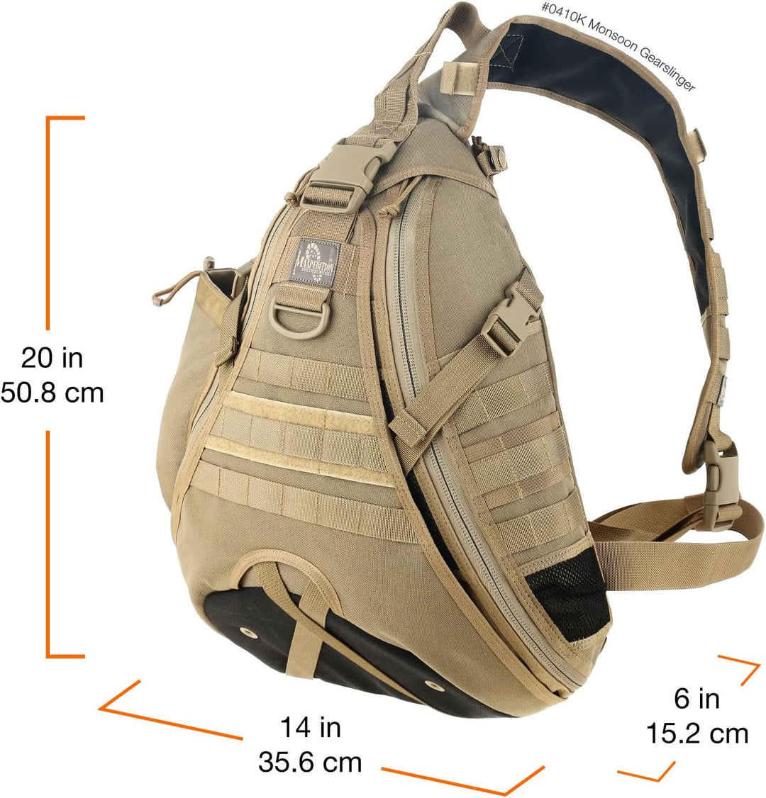 Maxpedition Gearslinger Monsoon, 16 liters Khaki, Khaki