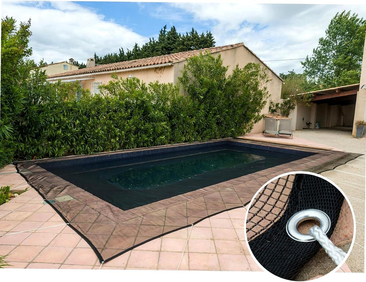 WERKA PRO Schutznetz Pool 100g/m2 5 x 10 m 5 x 10 m Durchsichtig, 5 x 10 m Durchsichtig