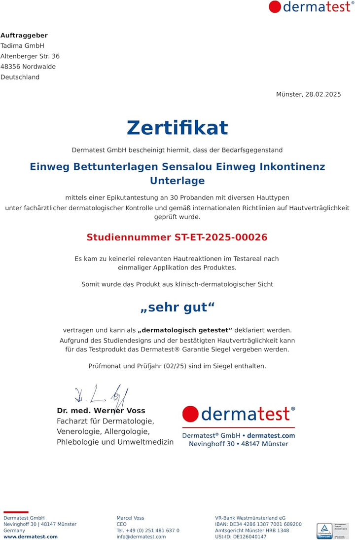 Sensalou Wasserfeste Bettunterlage Einweg - Einmal Wickelunterlage wasserdicht unterwegs Betteinlage