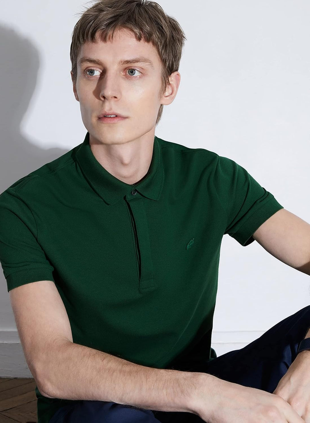 Lacoste Herren Polo-Shirt Kurzarm PH5522, Männer Polo-Hemd,verdeckte Knopfleiste,Regular Fit S Green