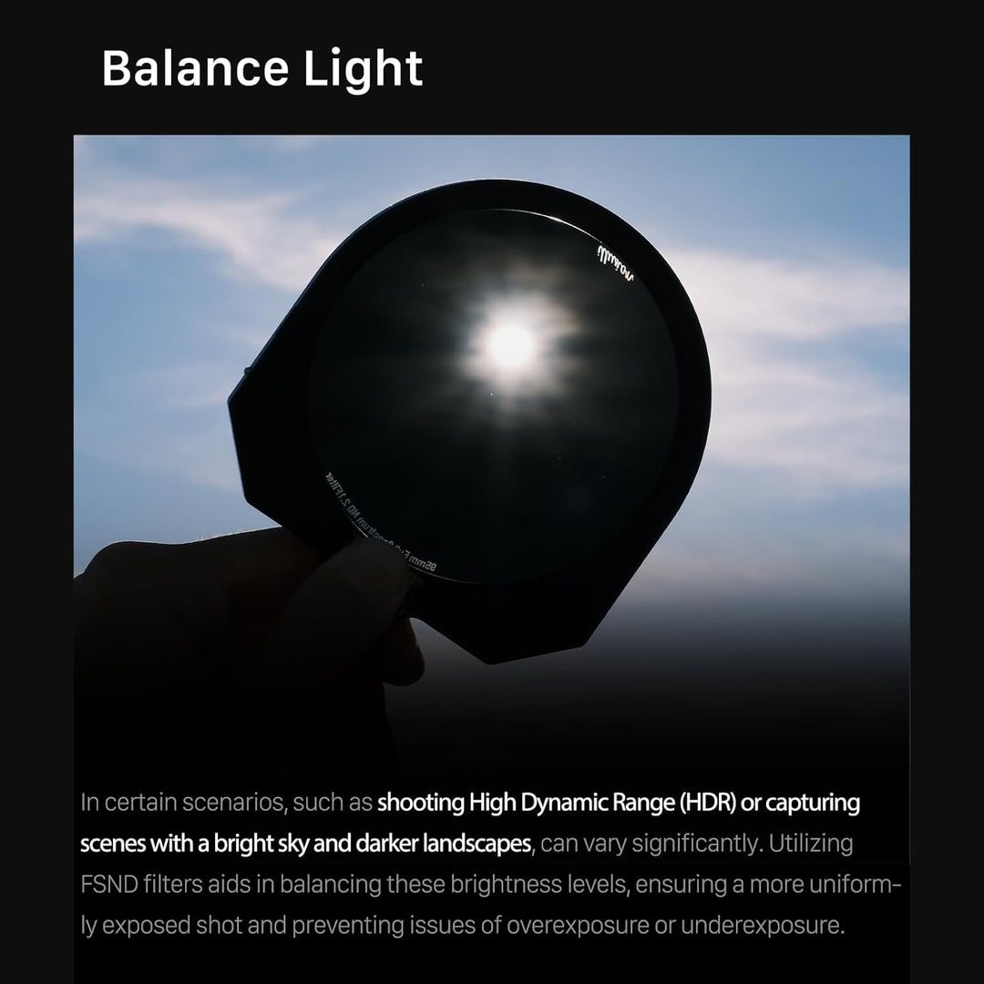 Tilta Illusion 95mm Vollspektrum ND 2.4 Filter für Tilta Mirage Matte Box Lightweight TF-95-ND24 95m