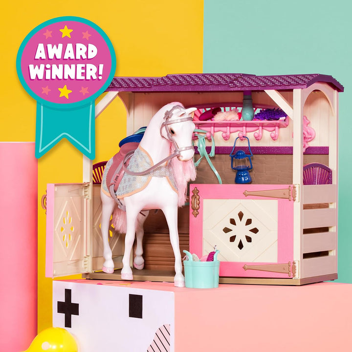 Glitter Girls - Alle Asparkle Acres - Spielset Pferdestall - Spielset für 36 cm grosse Puppen und Sp