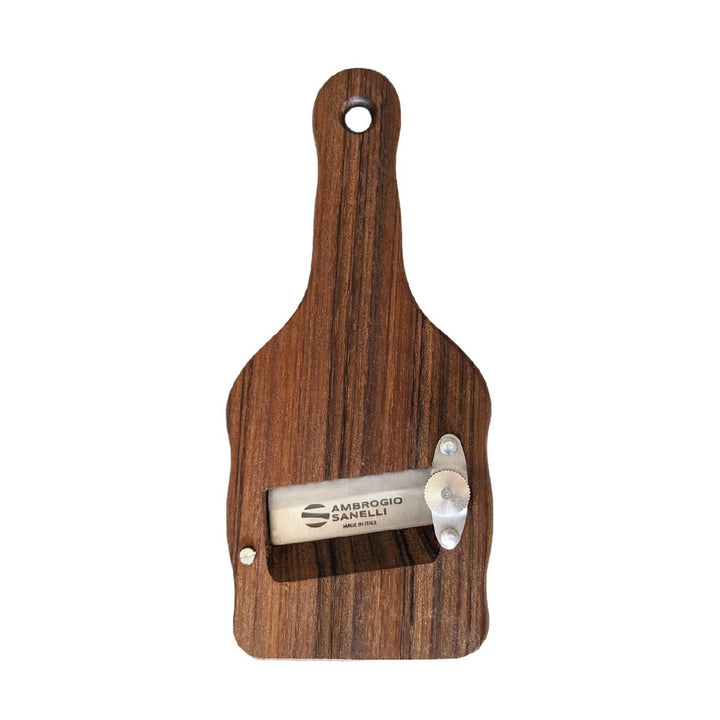 Sanelli Ambrogio 1730.000 Affettatartufi Ovangkol-aus Edelstahl mit glatter Klinge, Holz, Braun, 23.