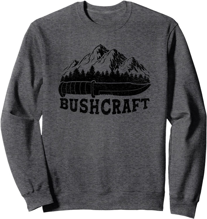 Bushcraft Messer Survival Outdoor Wildnis Natur Wald Sweatshirt