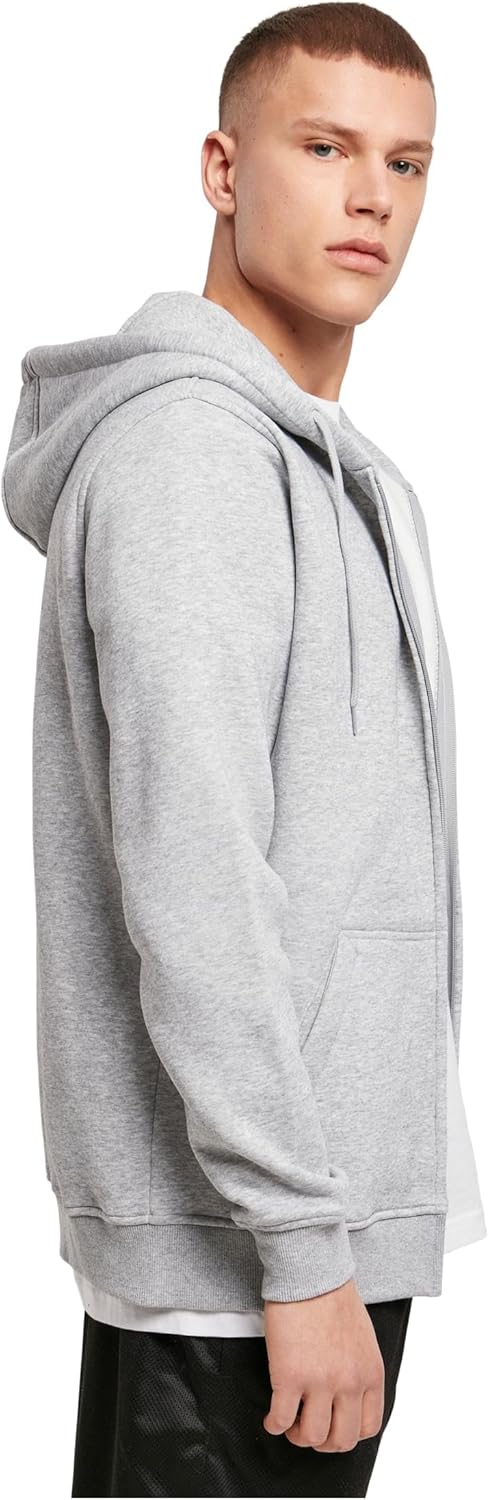 Build your Brand Herren Heavy Zip Hoody, Herren Kapuzenpullover aus Baumwolle und Polyester in viele