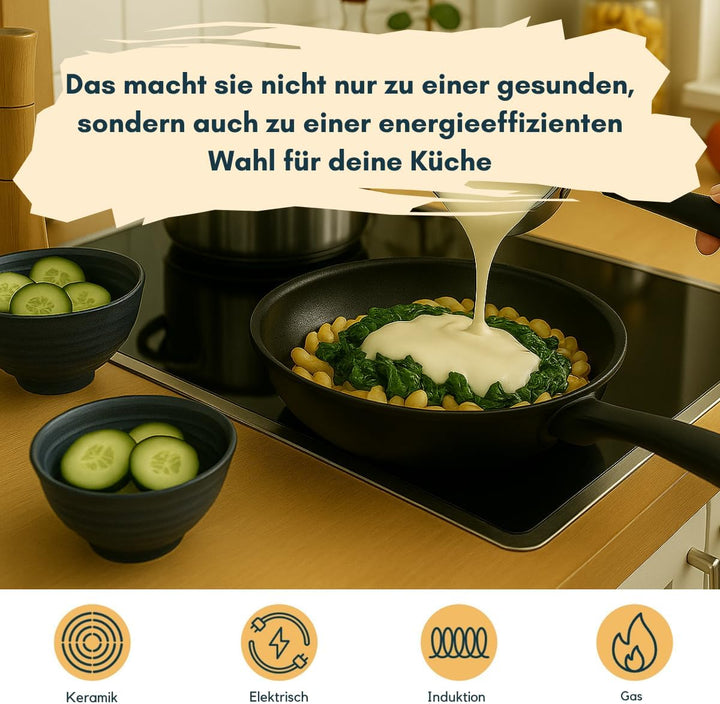 Sola Bratpfanne Ceramic Deluxe Ø 28 cm – induktionsgeeignet – keramische Antihaftbeschichtung