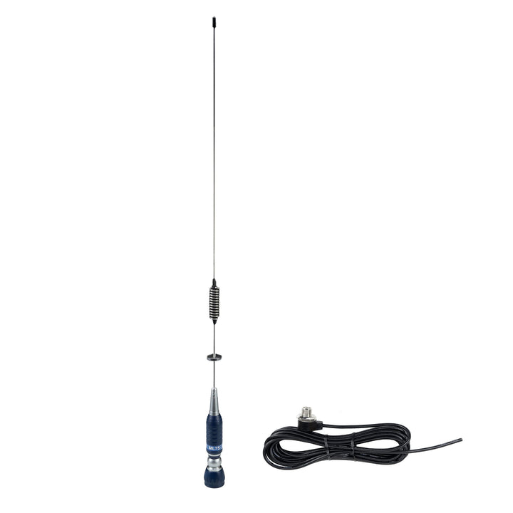 PNI ML75 CB Antennenpaket und PNI T601 Montagekabel, Länge 75cm, 26-28MHz, 300W, klappbar AM / FM-Mo