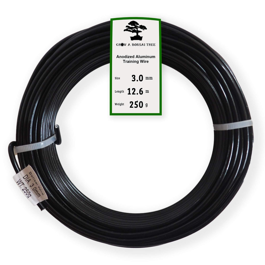Grow A Bonsai Tree Eloxiertes Aluminium 3,0mm Bonsai Draht 250g grosse Rolle (40 Feet) - (3,0mm, Sch