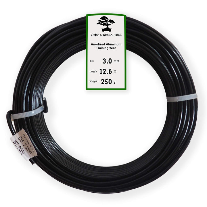 Grow A Bonsai Tree Eloxiertes Aluminium 3,0mm Bonsai Draht 250g grosse Rolle (40 Feet) - (3,0mm, Sch