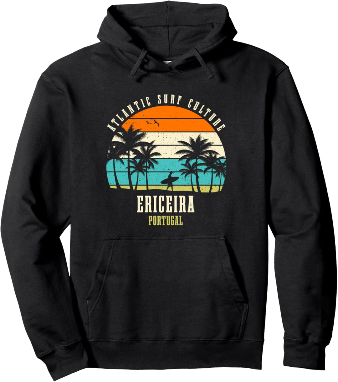 Surfen Ericeira Portugal, Atlantic Surf Culture Pullover Hoodie