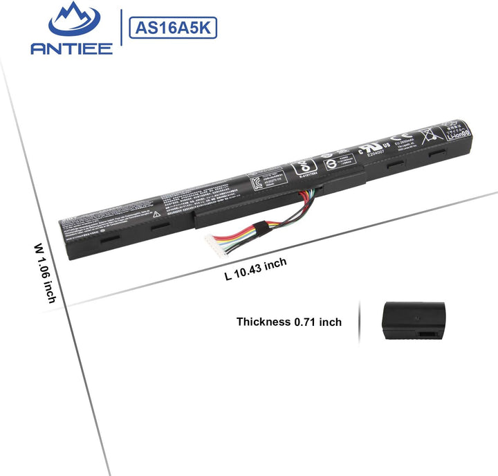 ANTIEE AS16A5K AS16A7K AS16A8K Laptop Akku für Acer Aspire E15 E5-475 E5-475G E5-523 E5-553 E5-575 E
