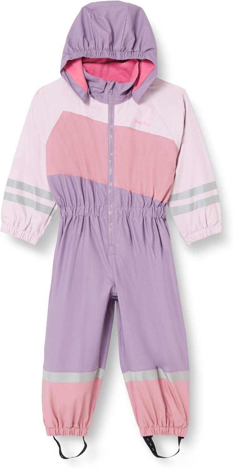 Playshoes Unisex Kinder Regen-Anzug mit Fleece-Futter Warmer Wasserdichter Matschanzug Regenbekleidu