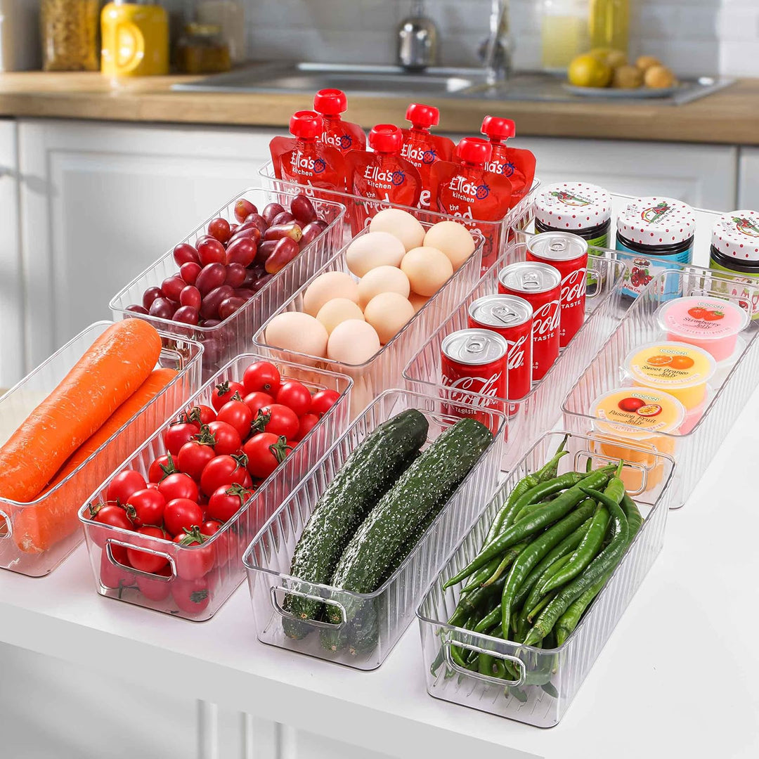 HNNJCK 10er Set Kühlschrank Organizer - BPA Free, Küche Aufbewahrung &amp; Organisation, Fridge Organize