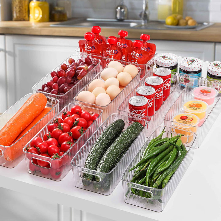HNNJCK 10er Set Kühlschrank Organizer - BPA Free, Küche Aufbewahrung &amp; Organisation, Fridge Organize