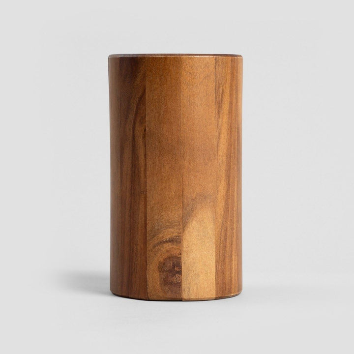 Homla MOOKA Messerblock aus Holz, 13x22,5 cm, natürliche Eleganz, langlebig, für alle Messerarten
