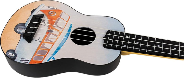 Flight Ukeleles TUS25 Bus Travel Sopran-Ukulele, Einheitsgrösse, mehrfarbig