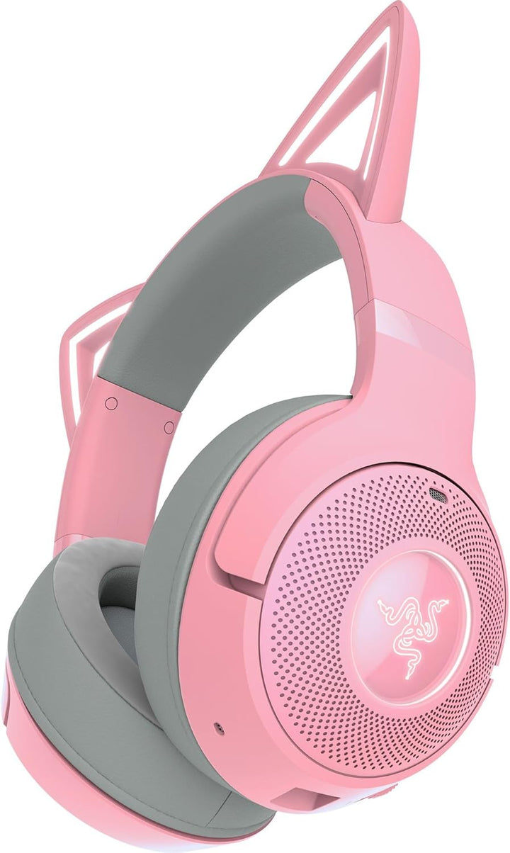 Razer Kraken Kitty V2 BT - Wireless Bluetooth RGB Headset with Kitty Ears (Kitty Ears and Earcups, B