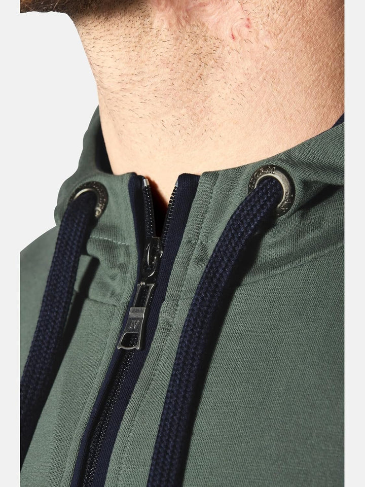 Jan Vanderstorm Herren Sweatjacke Roderich L Grosse Grössen Oliv, L Grosse Grössen Oliv