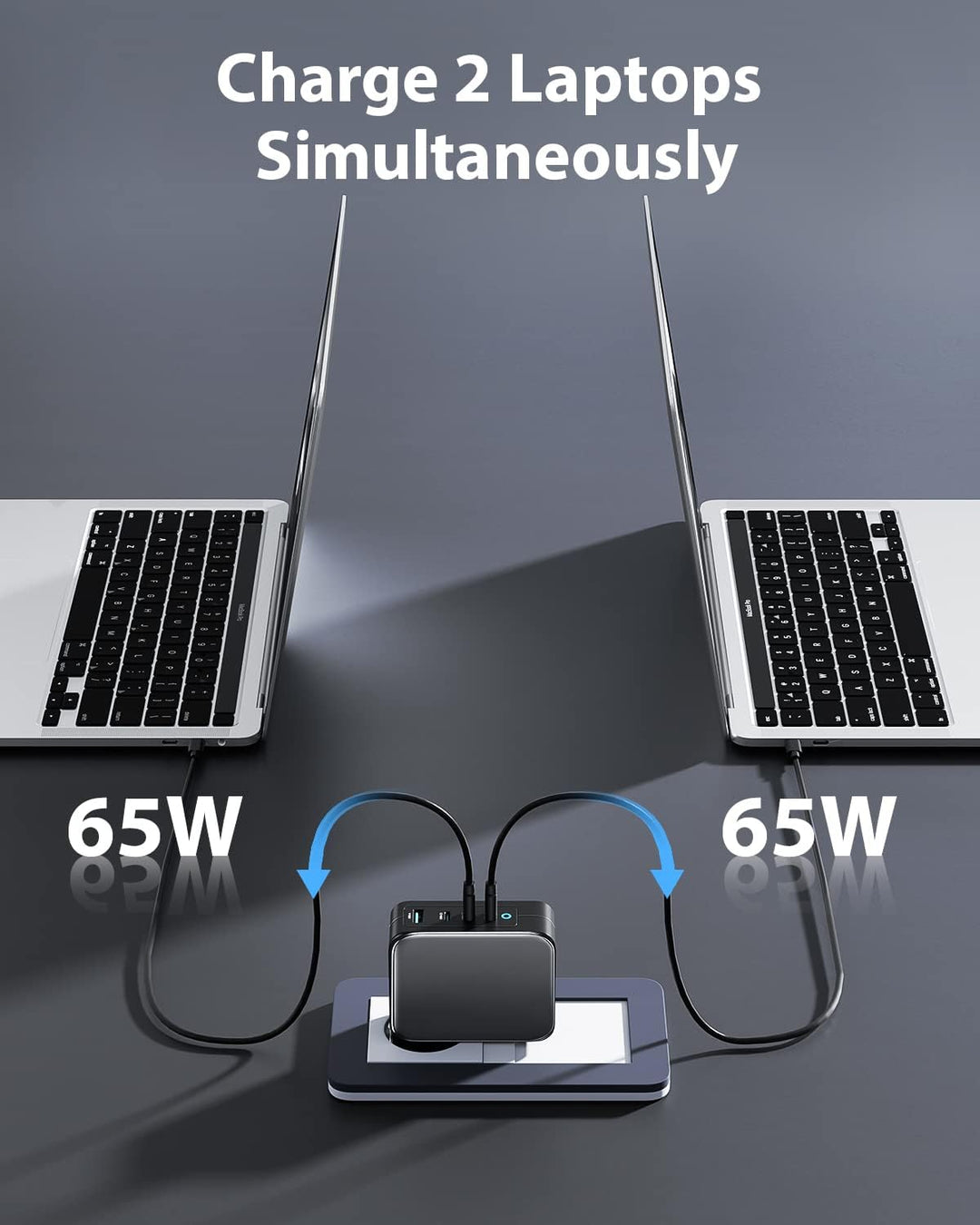 Sunydeal 130W USB C Ladegerät 100W USB C Netzteil 4-Port Schnellladegerät with PD 3.0, GaN Charger N