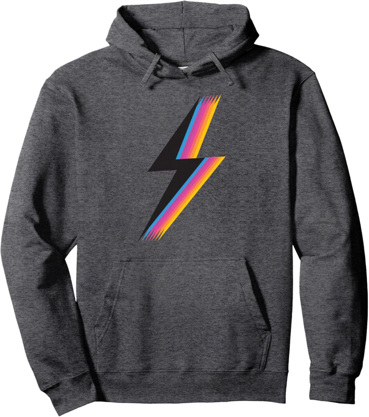 Lightning Bolt Sweatshirt mit cooler bunter Retro-Grafik Pullover Hoodie