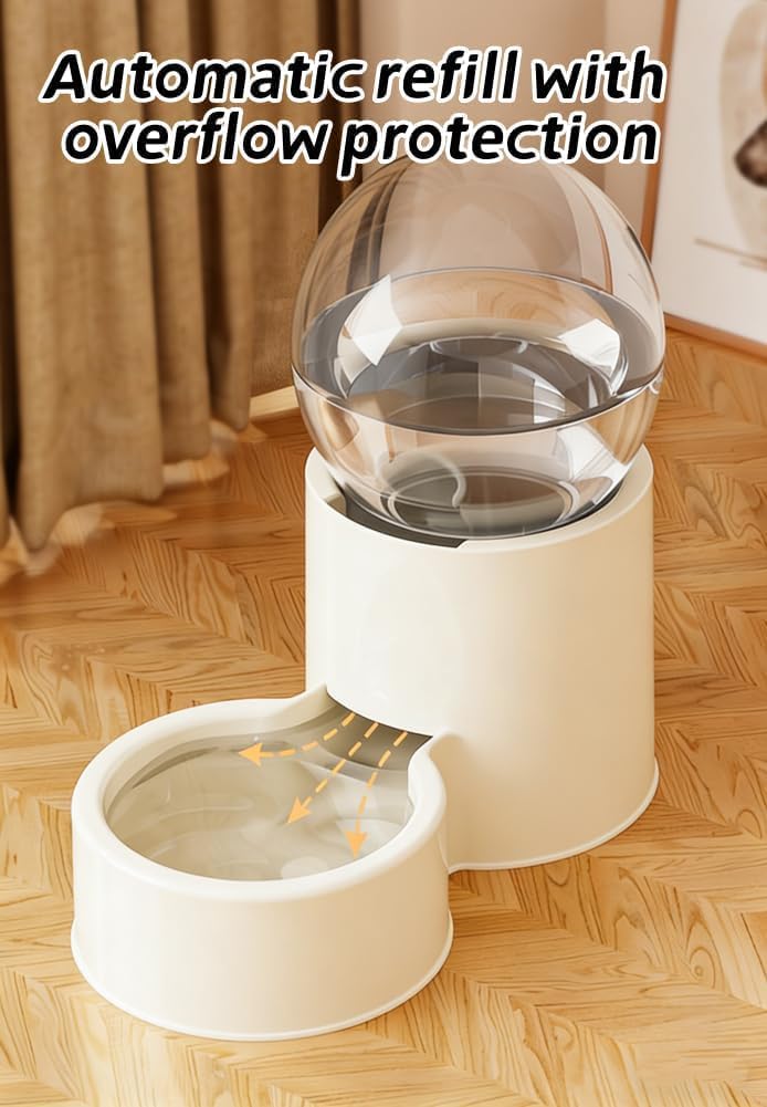Automatischer Katzenfutterspender und Wasserspender Futterspender und Wasser Set, 2 Stück, Katzenfut