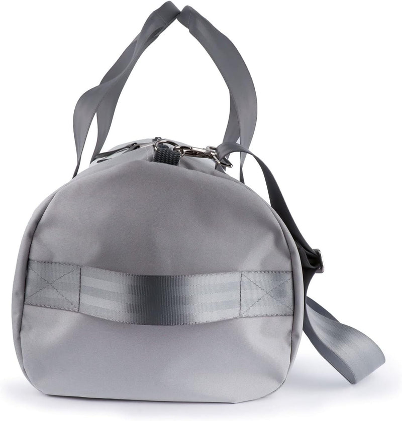 360 Grad Pirat Umhänge-Tasche Segeltuch weiss-grau, Zahl blau